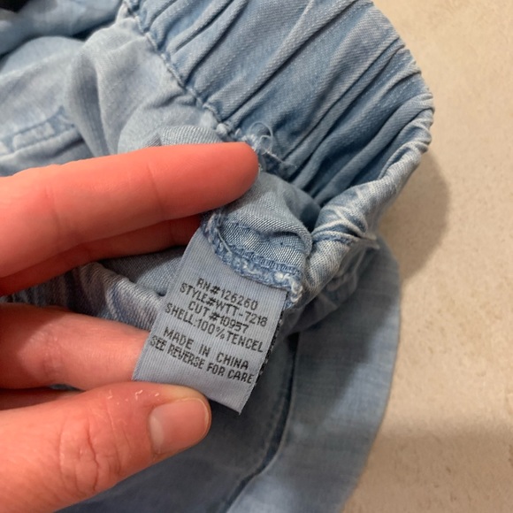 Velvet Heart | Blue drawl string baggy short size large - Picture 6 of 6